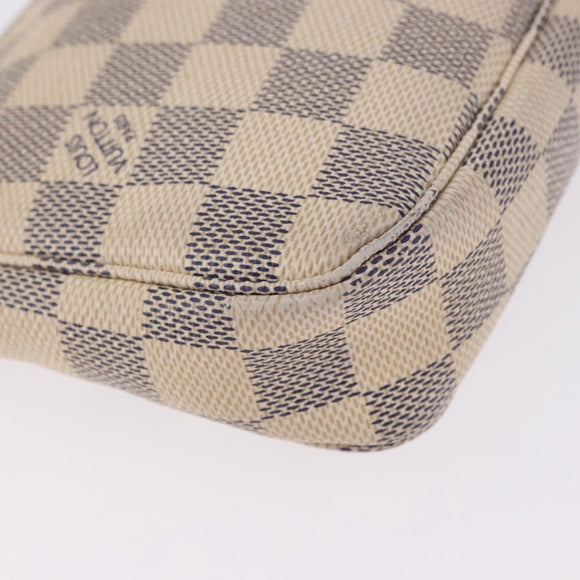 LOUIS VUITTON Damier Azur Pochette Accessoires Pouch N51986 LV Auth 194999