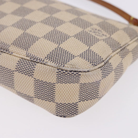 LOUIS VUITTON Damier Azur Pochette Accessoires Pouch N51986 LV Auth 194999
