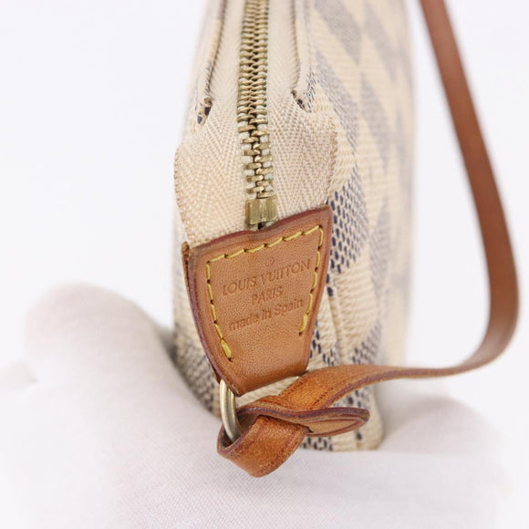 LOUIS VUITTON Damier Azur Pochette Accessoires Pouch N51986 LV Auth 194999