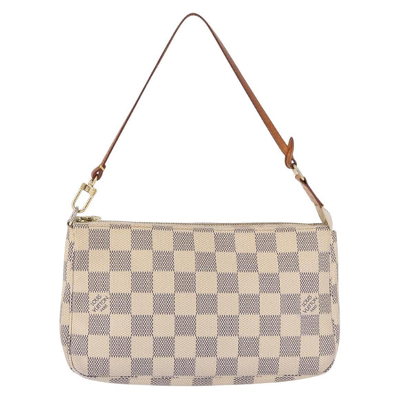 LOUIS VUITTON Damier Azur Pochette Accessoires Pouch N51986 LV Auth 194999