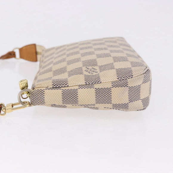 LOUIS VUITTON Damier Azur Pochette Accessoires Pouch N51986 LV Auth 194999