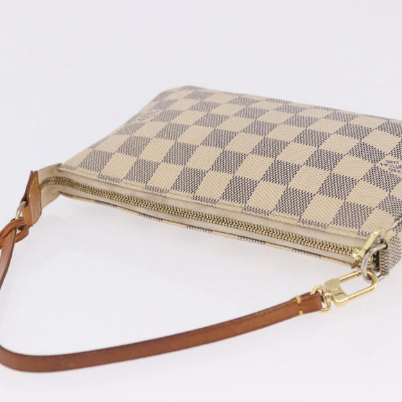 LOUIS VUITTON Damier Azur Pochette Accessoires Pouch N51986 LV Auth 194999