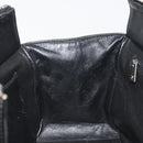CHANEL Matelasse Chain Shoulder Bag Patent Leather Black Silver CC Auth 195001-19