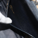 Christian Dior Trotter Canvas Hand Bag Navy Gold Auth 195002-20