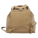 GUCCI Bamboo Backpack Suede Beige Gold 003 2058 0016 Auth 195005-2