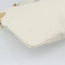 GUCCI Chain Shoulder Bag Leather White Gold 290682 Auth 195007A-16
