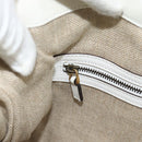 GUCCI Chain Shoulder Bag Leather White Gold 290682 Auth 195007A-20