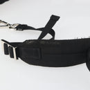PRADA Body Bag Nylon Black Silver Auth 195008A-9