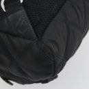 PRADA Body Bag Nylon Black Silver Auth 195008A-19