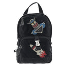 PRADA Body Bag Nylon Black Silver Auth 195008A-13