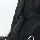 PRADA Body Bag Nylon Black Silver Auth 195008A-23