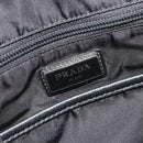 PRADA Body Bag Nylon Black Silver Auth 195008A-24