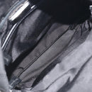 PRADA Body Bag Nylon Black Silver Auth 195008A-10