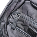 PRADA Body Bag Nylon Black Silver Auth 195008A-27