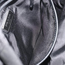 PRADA Body Bag Nylon Black Silver Auth 195008A-29
