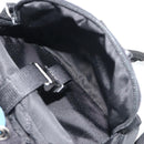 PRADA Body Bag Nylon Black Silver Auth 195008A-31