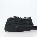 PRADA Body Bag Nylon Black Silver Auth 195008A-3