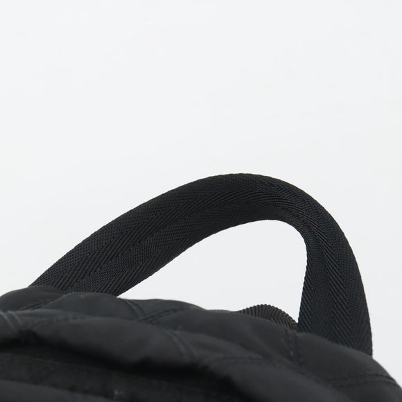 PRADA Body Bag Nylon Black Silver Auth 195008A