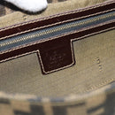 FENDI Zucca Canvas Mamma Baguette Shoulder Bag Brown Black Auth 195009M-15
