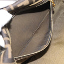 FENDI Zucca Canvas Mamma Baguette Shoulder Bag Brown Black Auth 195009M-20