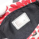 FENDI Mamma Baguette Hand Bag Canvas Red Silver Auth 195011SM-21