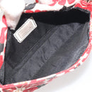 FENDI Mamma Baguette Hand Bag Canvas Red Silver Auth 195011SM-10