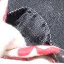 FENDI Mamma Baguette Hand Bag Canvas Red Silver Auth 195011SM-11