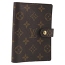 LOUIS VUITTON Monogram Agenda PM Day Planner Cover R20005 LV Auth 195017-1