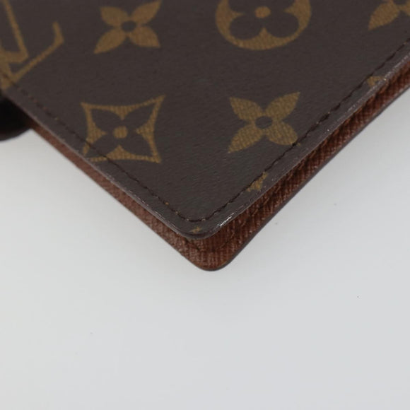 LOUIS VUITTON Monogram Agenda PM Day Planner Cover R20005 LV Auth 195017