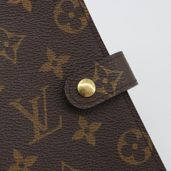 LOUIS VUITTON Monogram Agenda PM Day Planner Cover R20005 LV Auth 195017