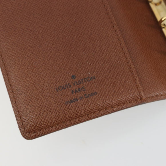 LOUIS VUITTON Monogram Agenda PM Day Planner Cover R20005 LV Auth 195017