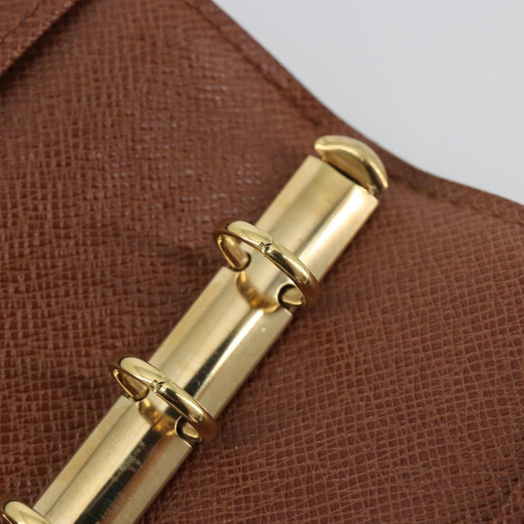 LOUIS VUITTON Monogram Agenda PM Day Planner Cover R20005 LV Auth 195017
