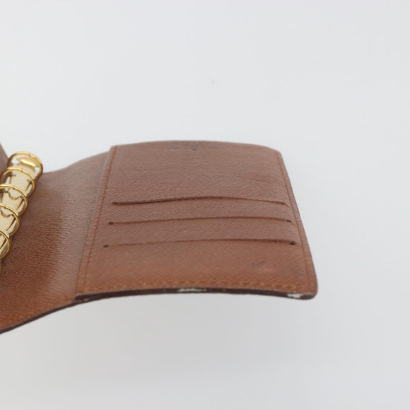 LOUIS VUITTON Monogram Agenda PM Day Planner Cover R20005 LV Auth 195017