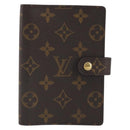LOUIS VUITTON Monogram Agenda PM Day Planner Cover R20005 LV Auth 195017-2