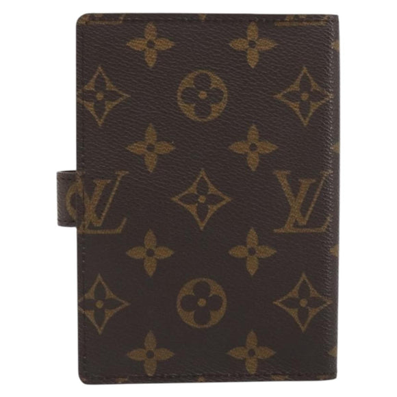 LOUIS VUITTON Monogram Agenda PM Day Planner Cover R20005 LV Auth 195017