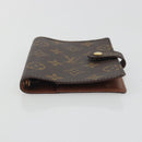 LOUIS VUITTON Monogram Agenda PM Day Planner Cover R20005 LV Auth 195017-7