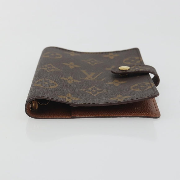 LOUIS VUITTON Monogram Agenda PM Day Planner Cover R20005 LV Auth 195017