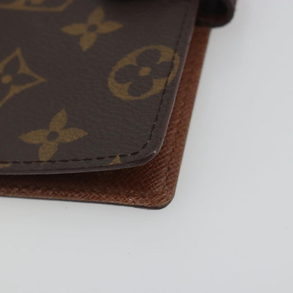 LOUIS VUITTON Monogram Agenda PM Day Planner Cover R20005 LV Auth 195017