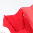 CHANEL Matelasse Chain Gribois Shoulder Bag Satin Red Gold CC Auth 195020-20