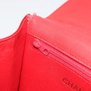 CHANEL Matelasse Chain Gribois Shoulder Bag Satin Red Gold CC Auth 195020-21
