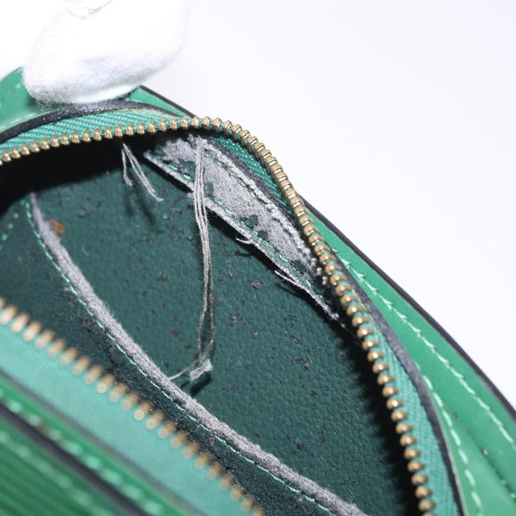 LOUIS VUITTON Epi Dauphine PM Pouch Green M48444 LV Auth 195021
