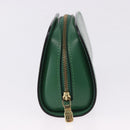 LOUIS VUITTON Epi Dauphine PM Pouch Green M48444 LV Auth 195021-4