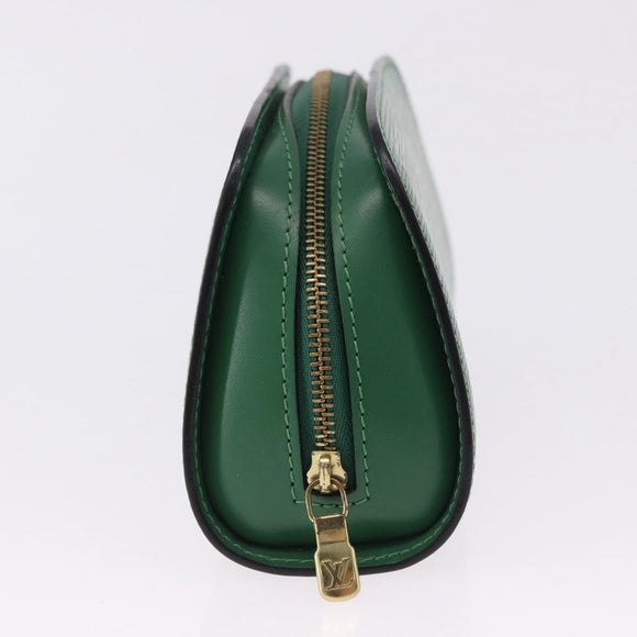 LOUIS VUITTON Epi Dauphine PM Pouch Green M48444 LV Auth 195021