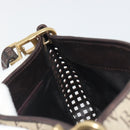 BOTTEGA VENETA Shoulder Bag Canvas Beige Gold Auth 195022-19