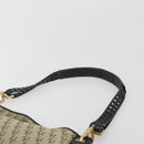 BOTTEGA VENETA Shoulder Bag Canvas Beige Gold Auth 195022-8