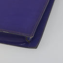 CHANEL Hologram COCO Mark Chain Shoulder Bag Vinyl Purple Silver CC Auth 195025A-15