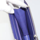 CHANEL Hologram COCO Mark Chain Shoulder Bag Vinyl Purple Silver CC Auth 195025A-17