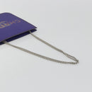 CHANEL Hologram COCO Mark Chain Shoulder Bag Vinyl Purple Silver CC Auth 195025A-7
