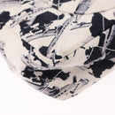 CHANEL Matelasse 25 Airline Shoulder Bag Canvas White Silver CC Auth 195026SAM-12