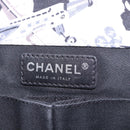CHANEL Matelasse 25 Airline Shoulder Bag Canvas White Silver CC Auth 195026SAM-16
